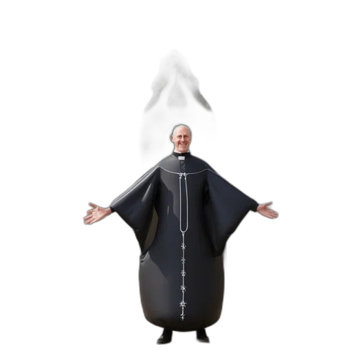 jacket, dress, staff, creature, concept art, 3d render, elderly, man transparent PNG cut-out