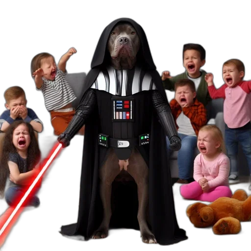 living, room, distressed, excited, group, children, surround, screaming transparent PNG cut-out