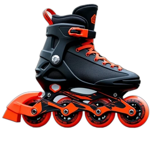 shoes, 3d render, valkyrie, speedboards, inline, wheels, 100mm transparent PNG cut-out