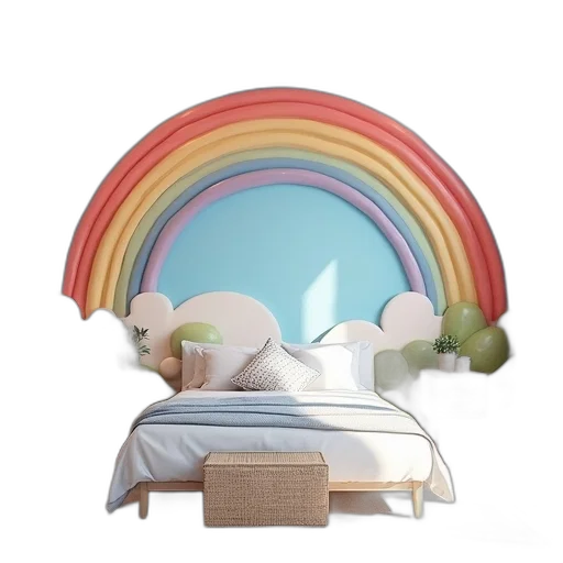 umbrella, furniture, hat, 3d render transparent PNG cut-out