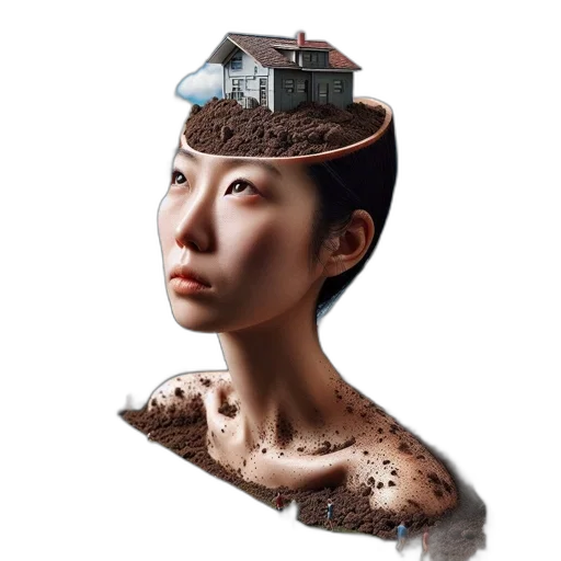 face, hat, crown, robot, photorealistic, cyberpunk, concept art, 3d render transparent PNG cut-out