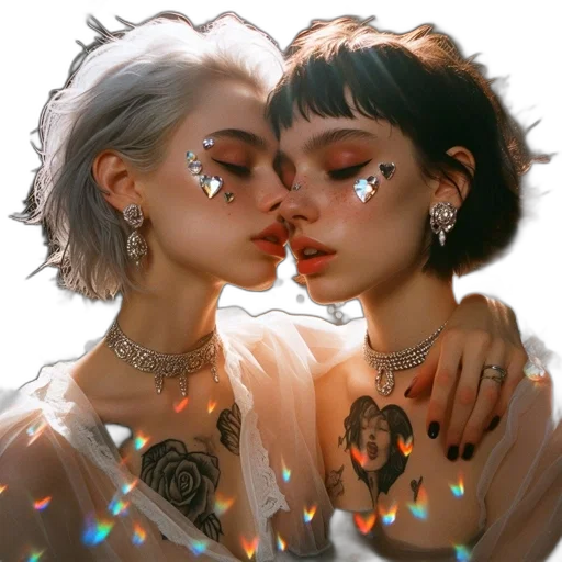 jewelry, face, mask, fantasy art, concept art, cyberpunk, photorealistic, neon lights transparent PNG cut-out