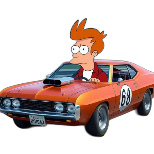 car, jacket, animal, cartoon, concept art, 3d render, photorealistic, animated transparent PNG cut-out