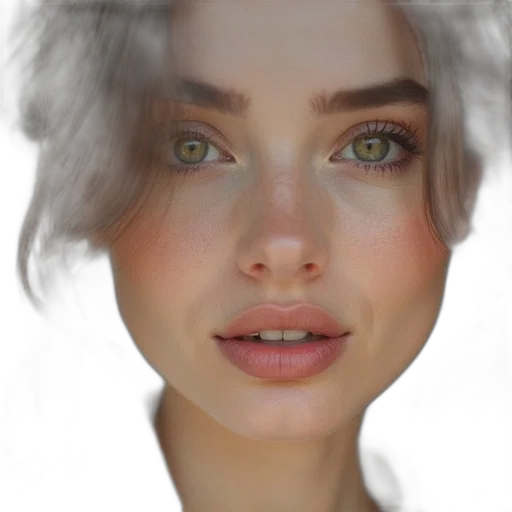 face, robot, hair, jewelry, photorealistic, fantasy art, 3d render, oil painting transparent PNG cut-out