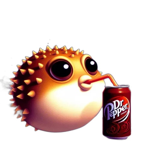 creature, food, animal, robot, concept art, 3d render, photorealistic, pixel art transparent PNG cut-out