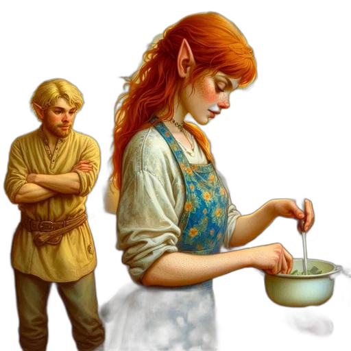 food, jewelry, staff, fantasy art, concept art, oil painting, photorealistic, snow transparent PNG cut-out