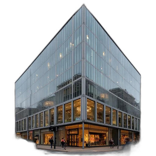 building, 3d render, selfridge, bullring transparent PNG cut-out