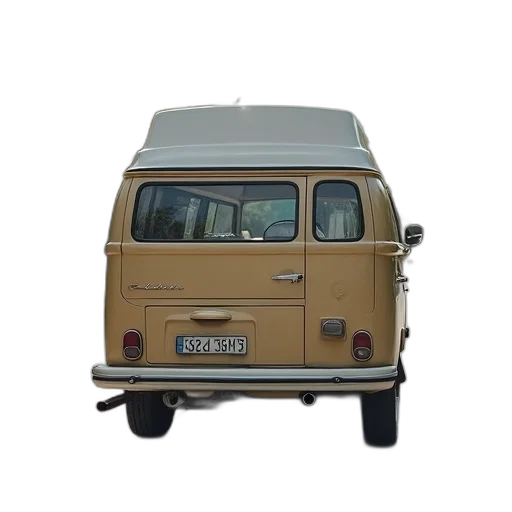 car, 3d render, photorealistic, beige, van, parked, parking, lot transparent PNG cut-out