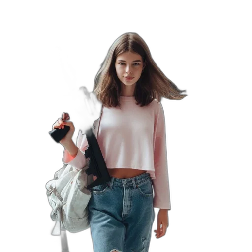 jacket, dress, hair, bottle, concept art, photorealistic, vaporwave, watercolor transparent PNG cut-out