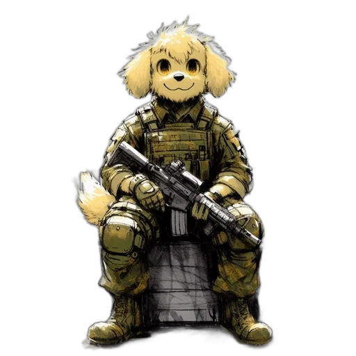 staff, animal, weapon, robot, concept art, pixel art, 3d render, fantasy art transparent PNG cut-out