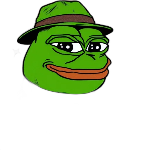 hat, face, creature, animal, photorealistic, cartoon, green, animated transparent PNG cut-out