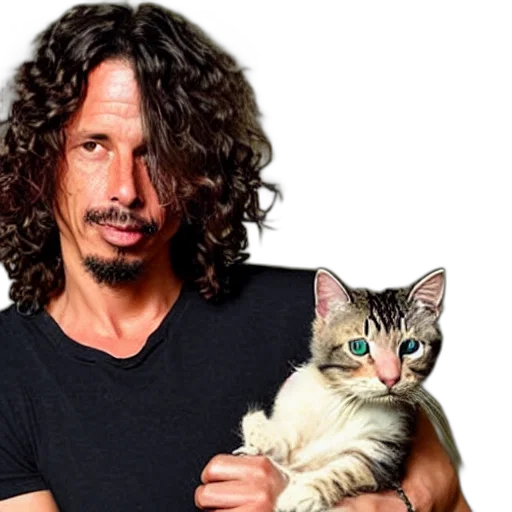 animal, photo, chris, cornell, holding, kitty transparent PNG cut-out