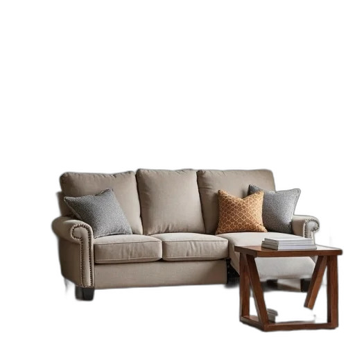 furniture, 3d render, photorealistic, earth tones transparent PNG cut-out