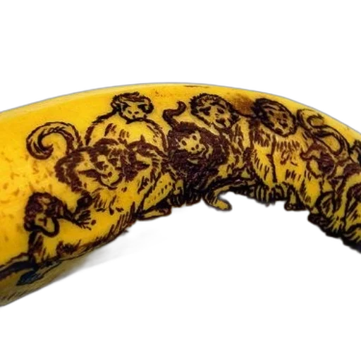 weapon, food, crown, animal, photorealistic, banana, intricate, brown transparent PNG cut-out