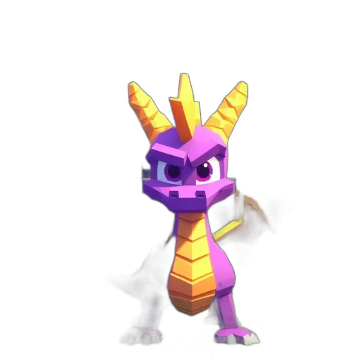 dragon, staff, creature, animal, 3d render, concept art, pixel art, fantasy art transparent PNG cut-out