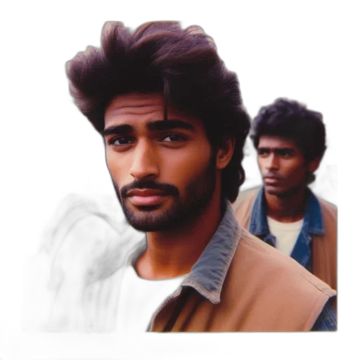 jacket, hair, face, photorealistic, oil painting, watercolor, concept art, fog transparent PNG cut-out