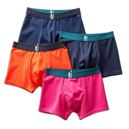 neon, colorful, pastel, monochrome, five, pack, boxer, shorts transparent PNG cut-out
