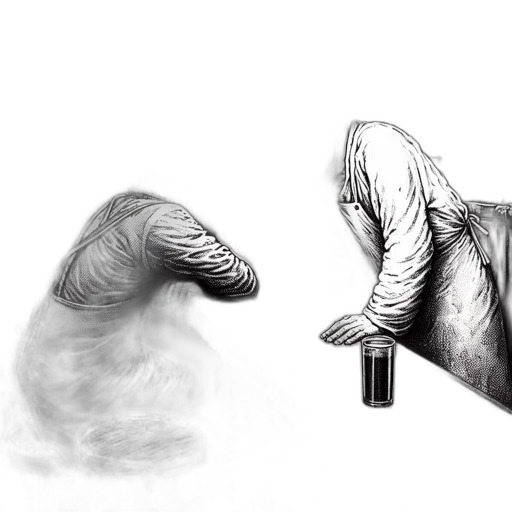 creature, hair, mask, animal, concept art, photorealistic, pencil sketch, fantasy art transparent PNG cut-out