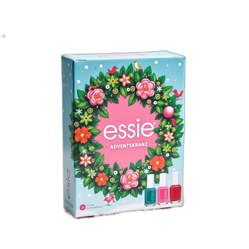 pastel, box, essie, nail, polish, festive, holiday, design transparent PNG cut-out