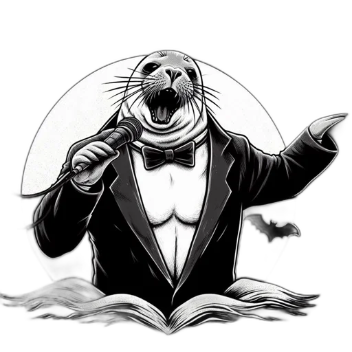 animal, jacket, mask, staff, comic book art, concept art, cartoon, fantasy art transparent PNG cut-out
