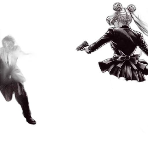 concept art, comic book art, photorealistic, 3d render, outer space, underwater, monochrome, dark transparent PNG cut-out