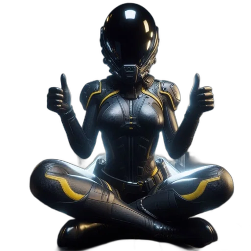 robot, jewelry, mask, concept art, 3d render, cyberpunk, comic book art, outer space transparent PNG cut-out