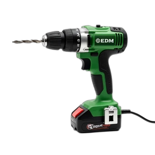 staff, weapon, green, silver, electric, drill, bit, attached transparent PNG cut-out