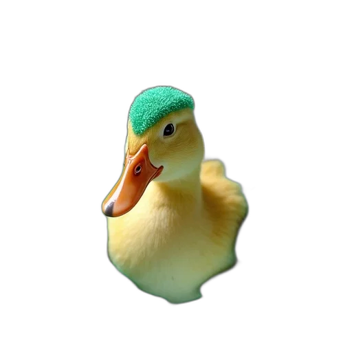 animal, hat, creature, food, 3d render, photorealistic, pixel art, vaporwave transparent PNG cut-out