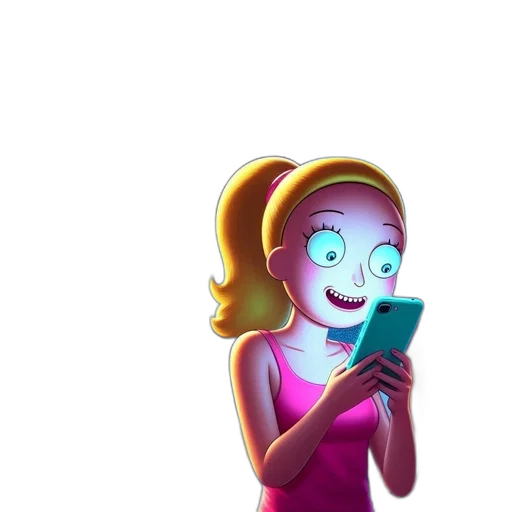 face, robot, dress, staff, cartoon, concept art, comic book art, 3d render transparent PNG cut-out