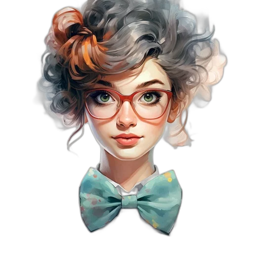 face, staff, dress, hair, fantasy art, cartoon, concept art, photorealistic transparent PNG cut-out