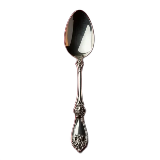 jewelry, staff, weapon, crown, 3d render, photorealistic, silver, spoon transparent PNG cut-out