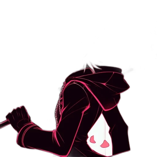 jacket, mask, robot, creature, concept art, pixel art, cyberpunk, anime transparent PNG cut-out