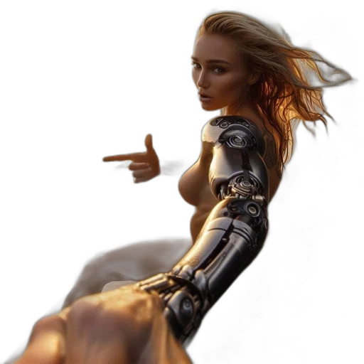 dragon, sword, weapon, robot, fantasy art, concept art, 3d render, comic book art transparent PNG cut-out