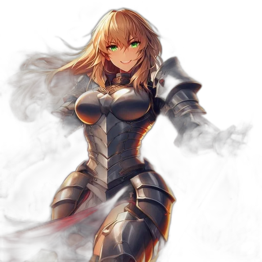 sword, weapon, robot, dress, fantasy art, anime, concept art, pixel art transparent PNG cut-out