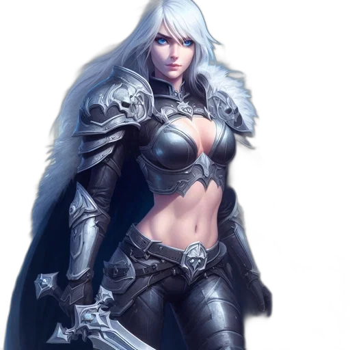 sword, fantasy art, concept art, comic book art, photorealistic, monochrome, blue, armored transparent PNG cut-out