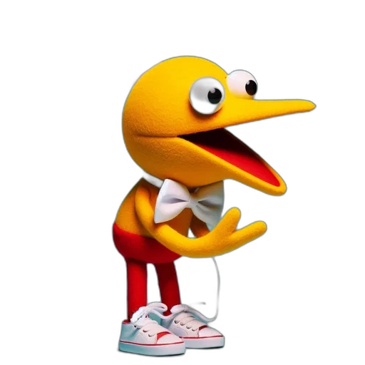 animal, creature, shoes, staff, 3d render, concept art, pixel art, cartoon transparent PNG cut-out
