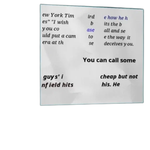 quote, new, york, times, about, baseball, player, hitting transparent PNG cut-out