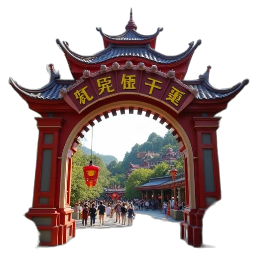 staff, crown, building, dragon transparent PNG cut-out