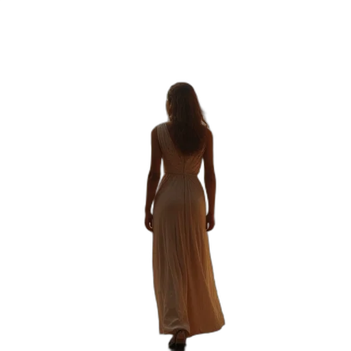 dress, staff, jewelry, hair transparent PNG cut-out