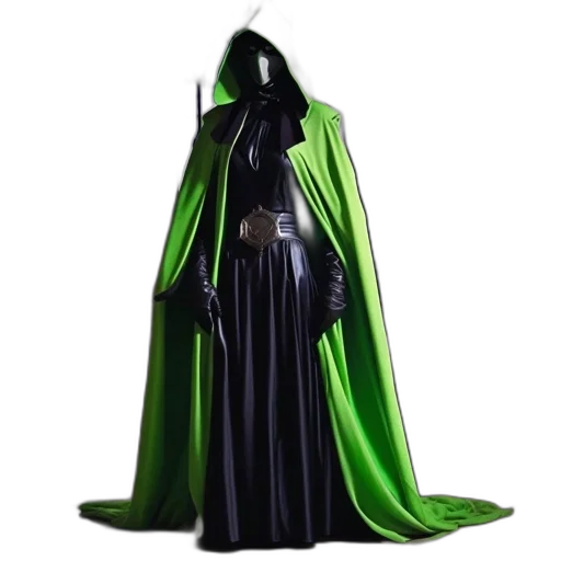 jacket, dress, 3d render, concept art, green, individual, clad, vibrant transparent PNG cut-out