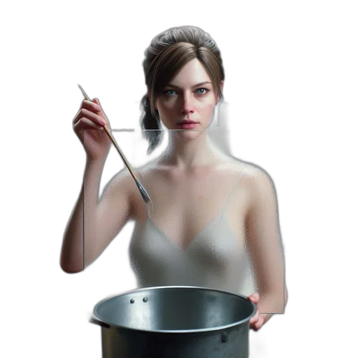 jewelry, dress, hat, crown, photorealistic, concept art, oil painting, 3d render transparent PNG cut-out