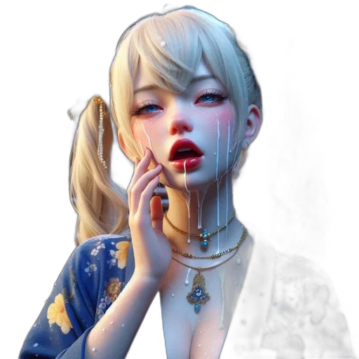 face, dress, jewelry, robot, fantasy art, concept art, photorealistic, cyberpunk transparent PNG cut-out