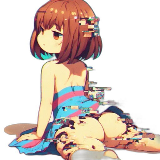 dress, robot, weapon, flower, pixel art, anime, cyberpunk, concept art transparent PNG cut-out
