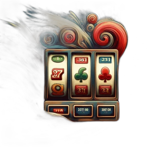 concept art, fantasy art, illustration, depicts, slot, machine, varying, values transparent PNG cut-out