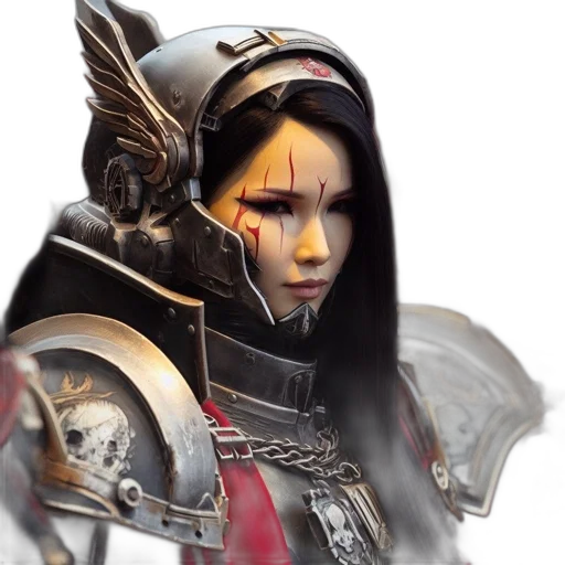 face, staff, fantasy art, concept art, photorealistic, 3d render, woman, dons transparent PNG cut-out