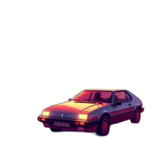 car, robot, weapon, animal, vaporwave, pixel art, concept art, photorealistic transparent PNG cut-out