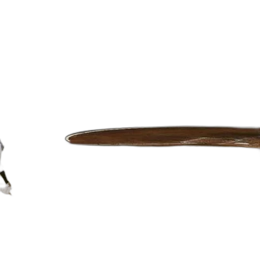 sword, staff, weapon, hair, 3d render, photorealistic, concept art, earth tones transparent PNG cut-out