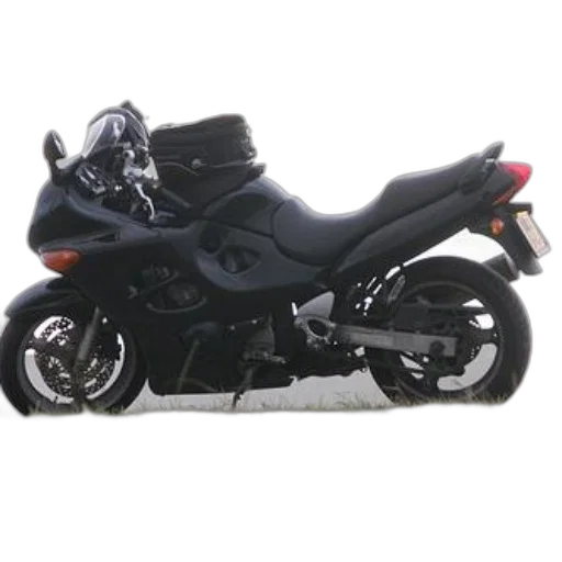 sleek, black, motorcycle, helmet, saddlebag, parked, grassy, hillside transparent PNG cut-out