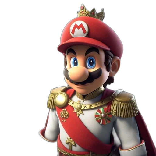 crown, hat, sword, staff, 3d render, concept art, photorealistic, iconic transparent PNG cut-out