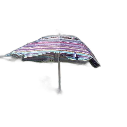 umbrella, hat, jacket, furniture, 3d render, photorealistic, concept art, rain transparent PNG cut-out